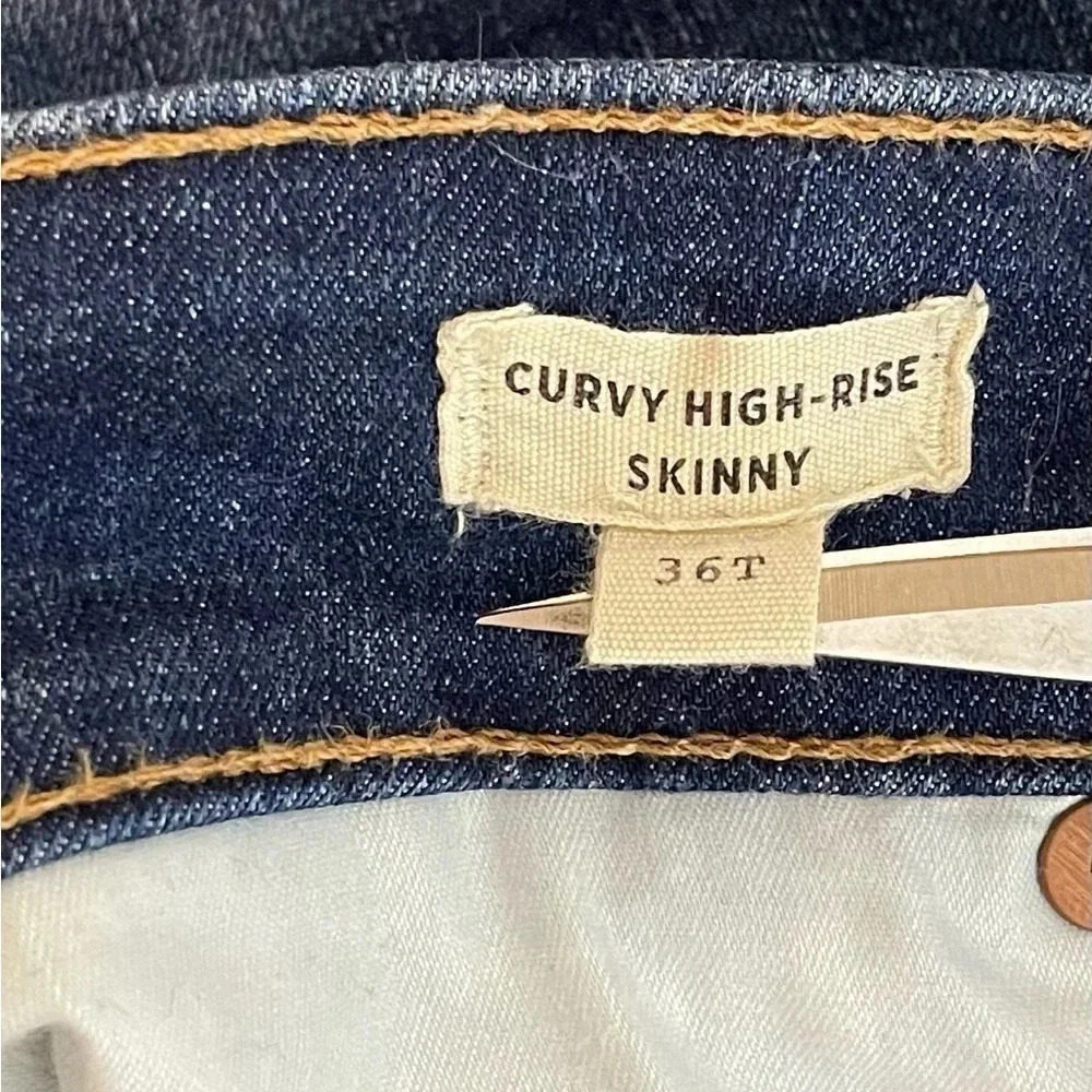 Madewell Curvy High Rise Skinny Jeans Plus Size 22 Magic Pockets Denim - Picture 8 of 11